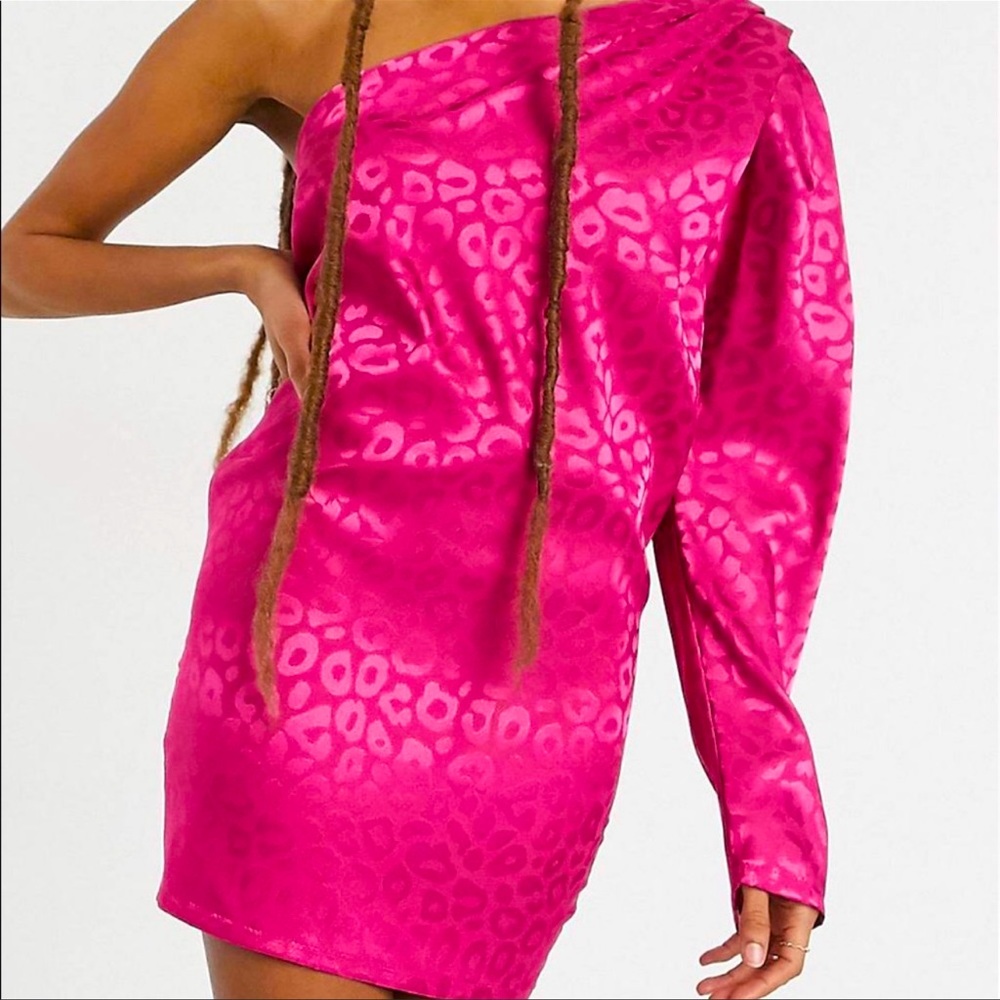 Pink Cheetah Print Party Dress